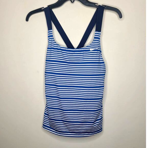 NWT Nike blue stripe tank top - medium - Picture 1 of 4